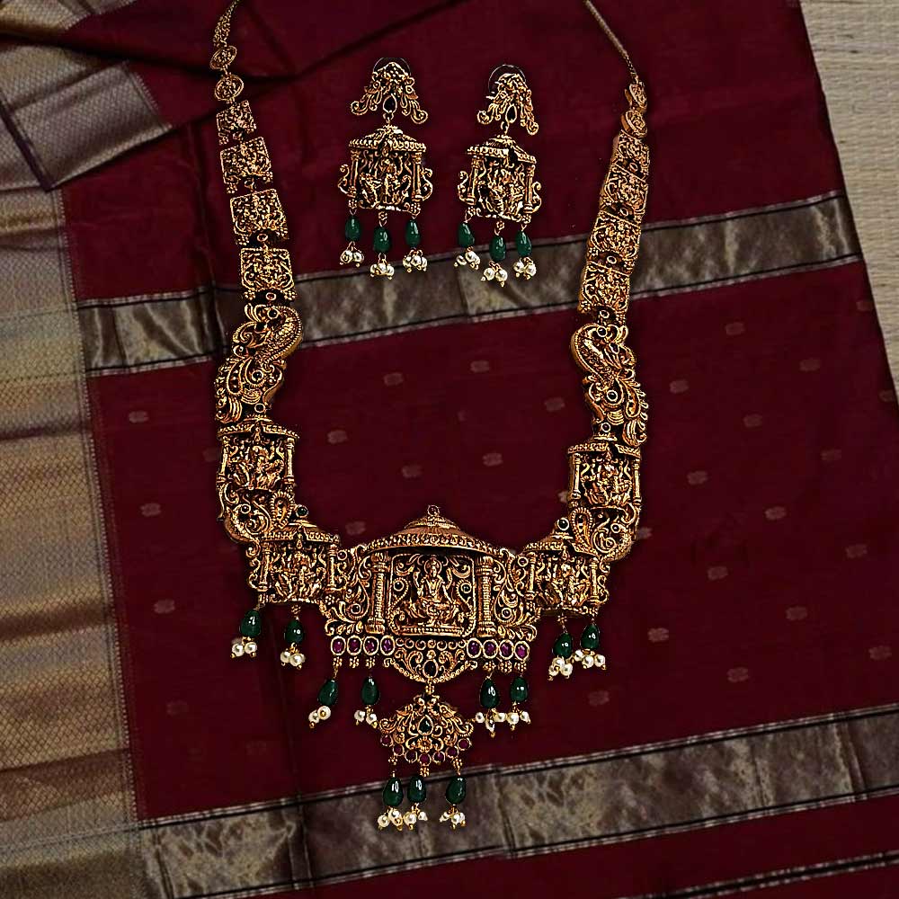 Premium Antique Laxmi Haram Set