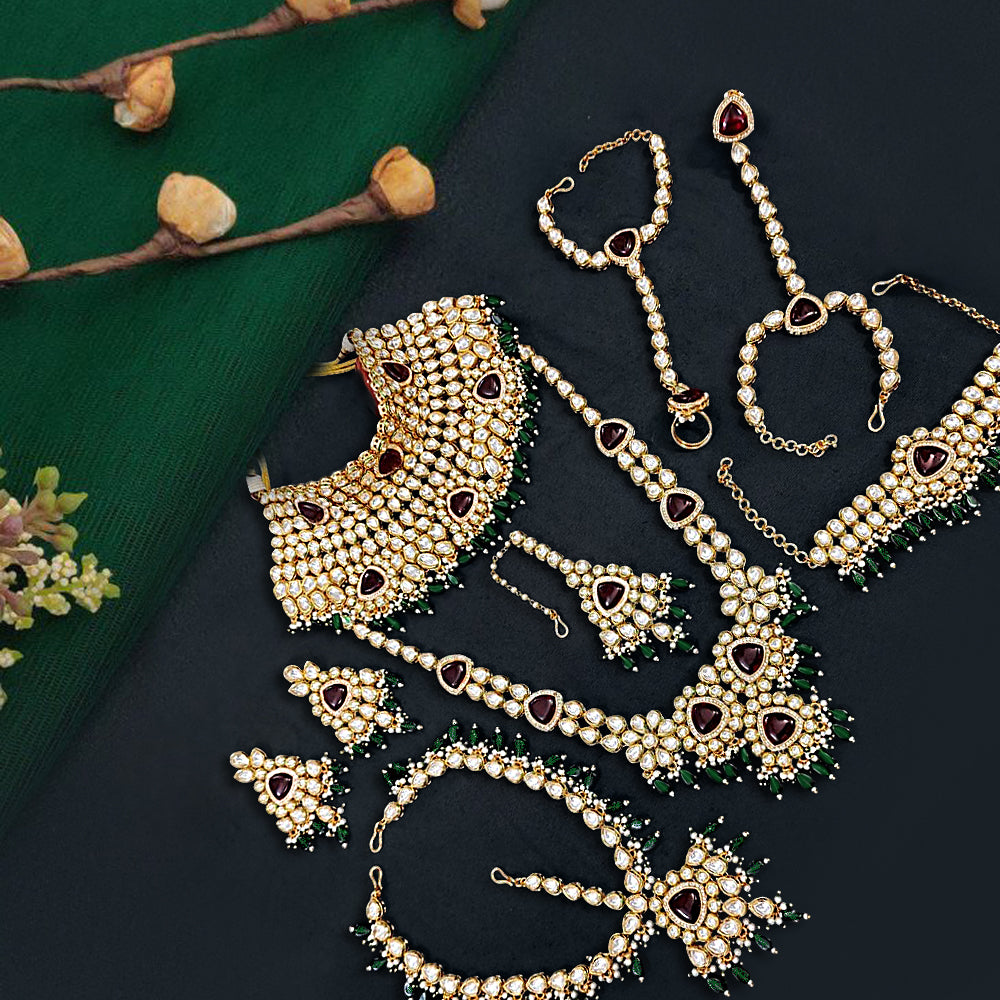Rajwadi Bridal Necklace Set