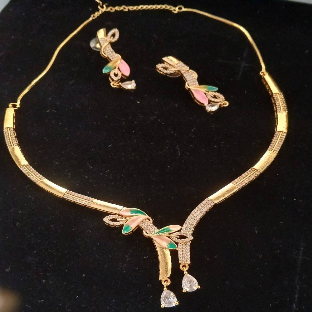 MG Golden Bloom Hasli Necklace Set