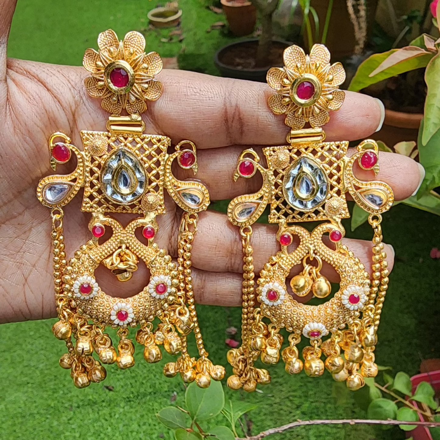 Gul-e-Kashmiri long earrings