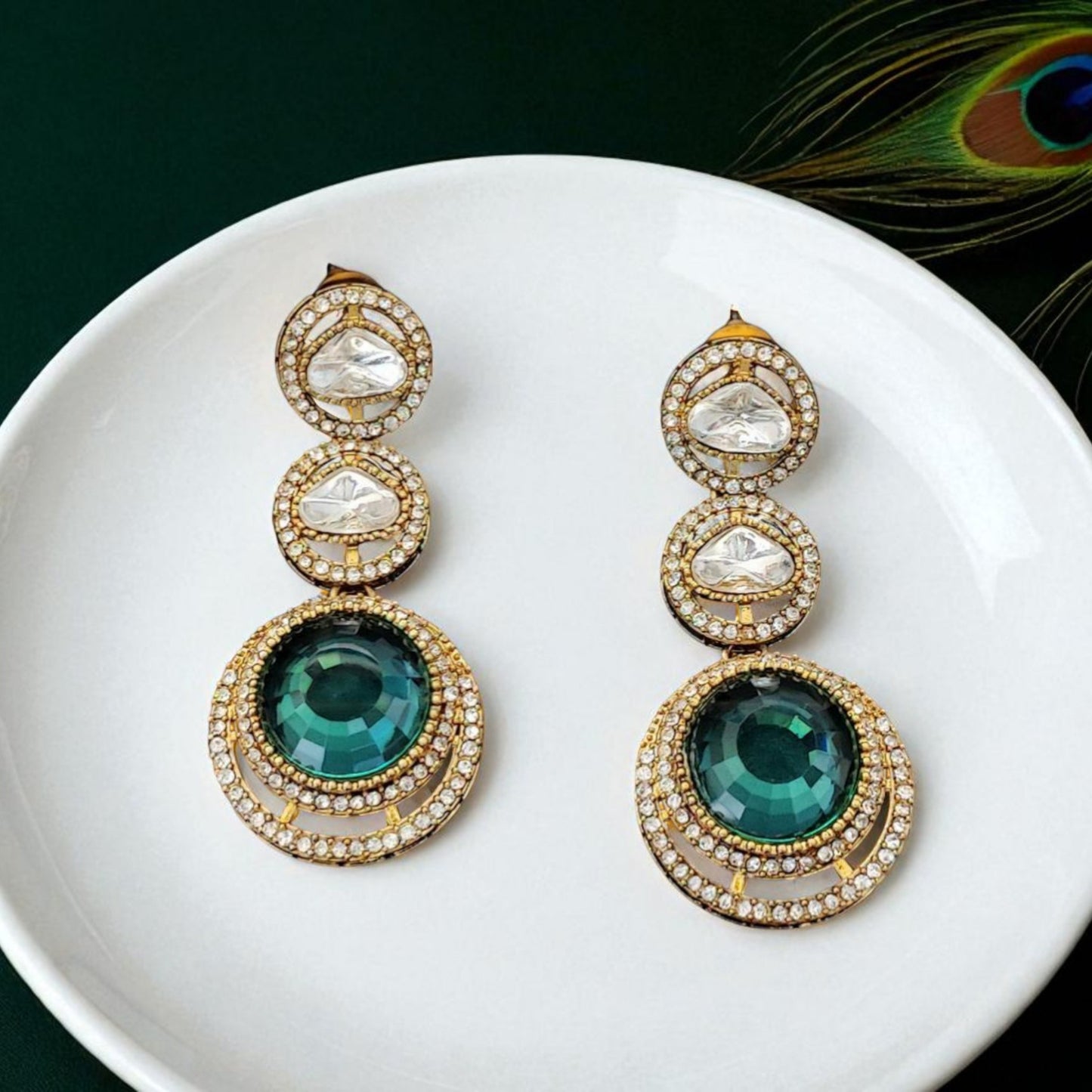Rama Radiance AD Statement Earrings