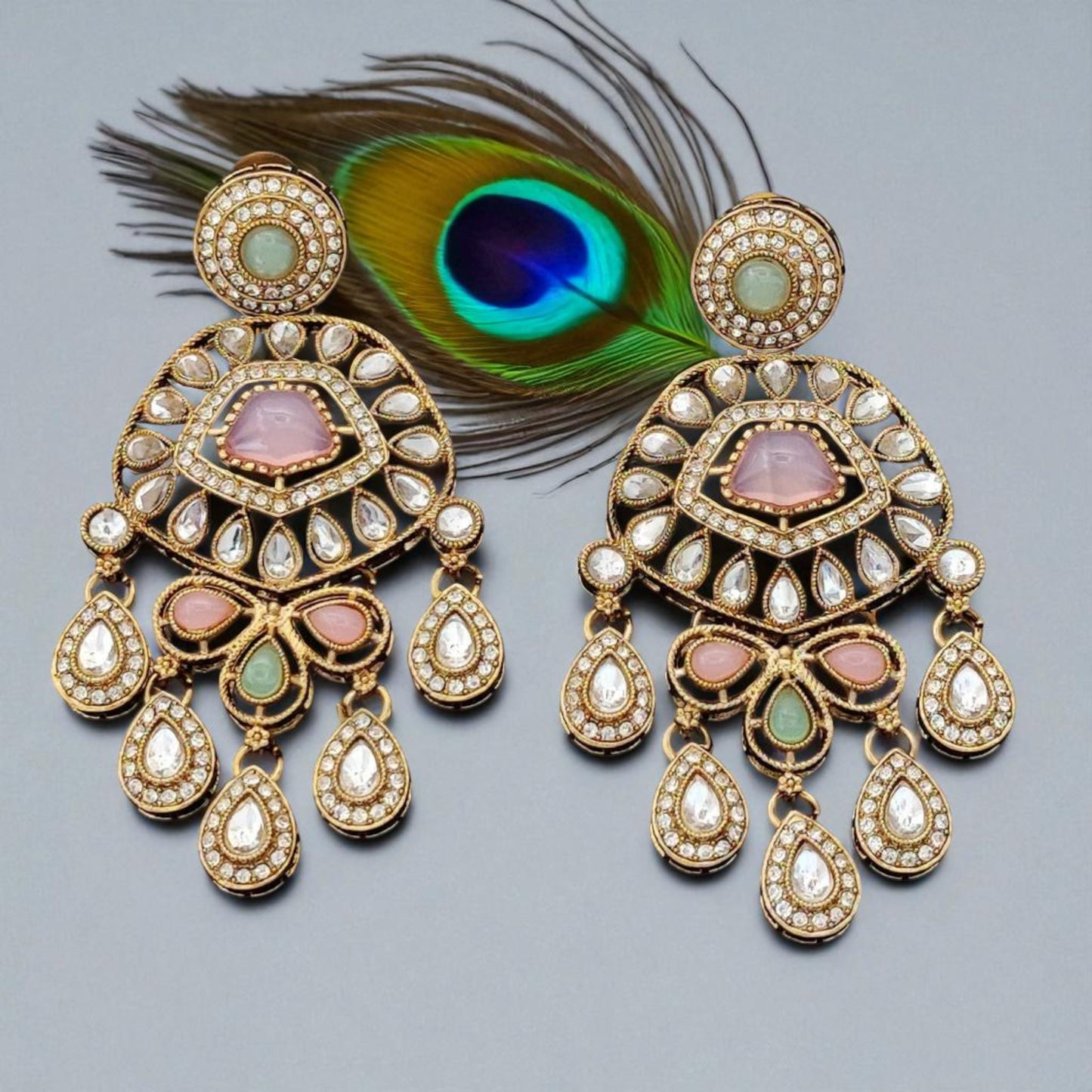 Mint pink Elegance Earrings