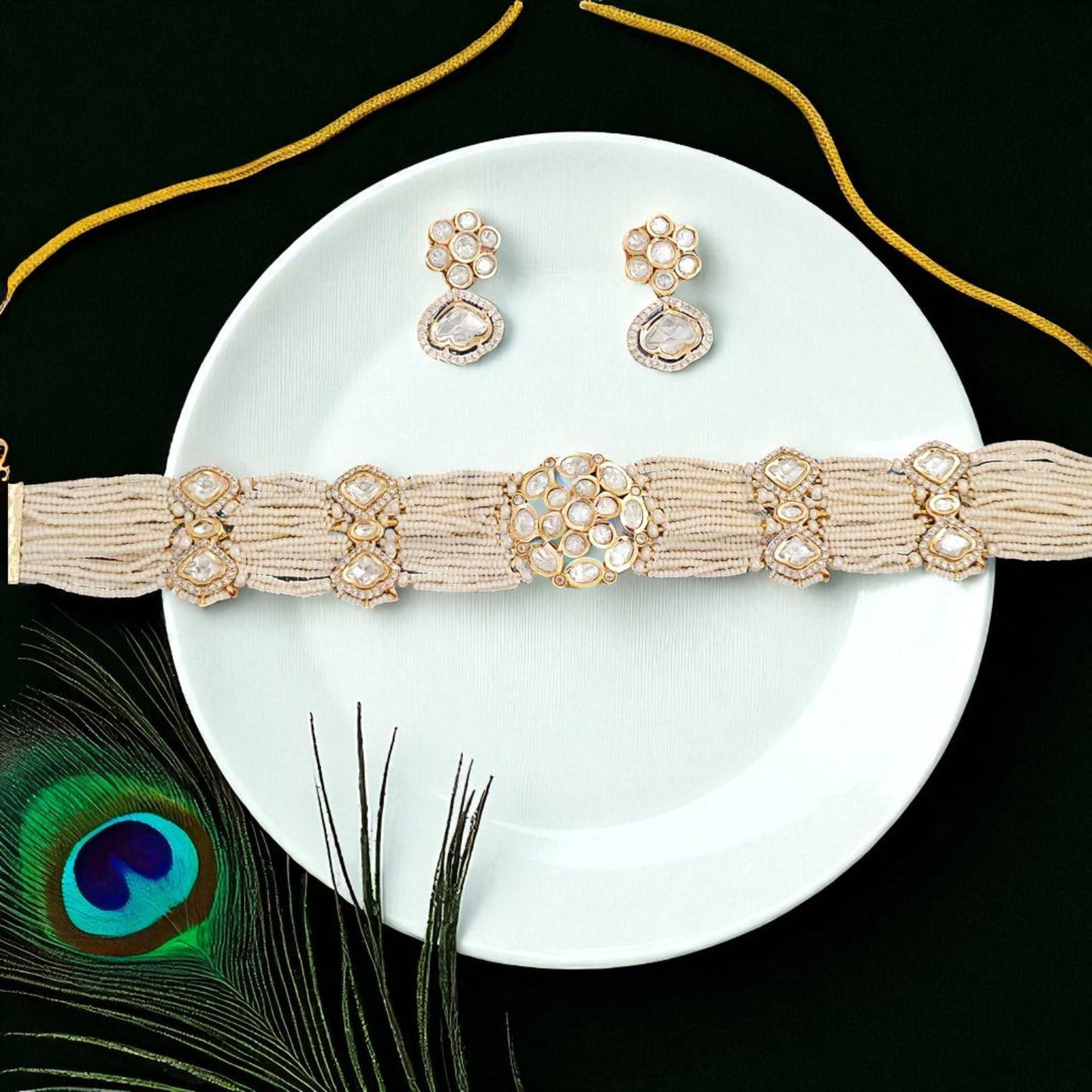 Pearl Majesty Kundan Choker Jewellery Set