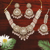 Pink Blush Bloom Kundan Necklace Set