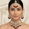 Royal Ruby Kundan Pearl Necklace Set