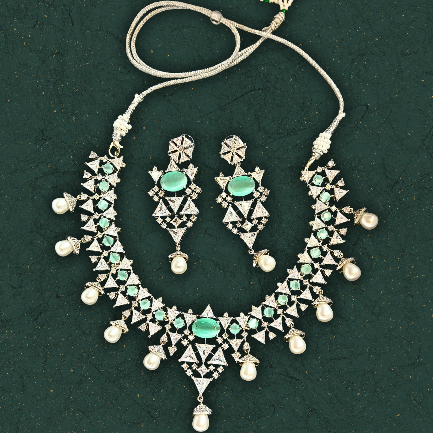 Moonlight Diva AD Necklace set