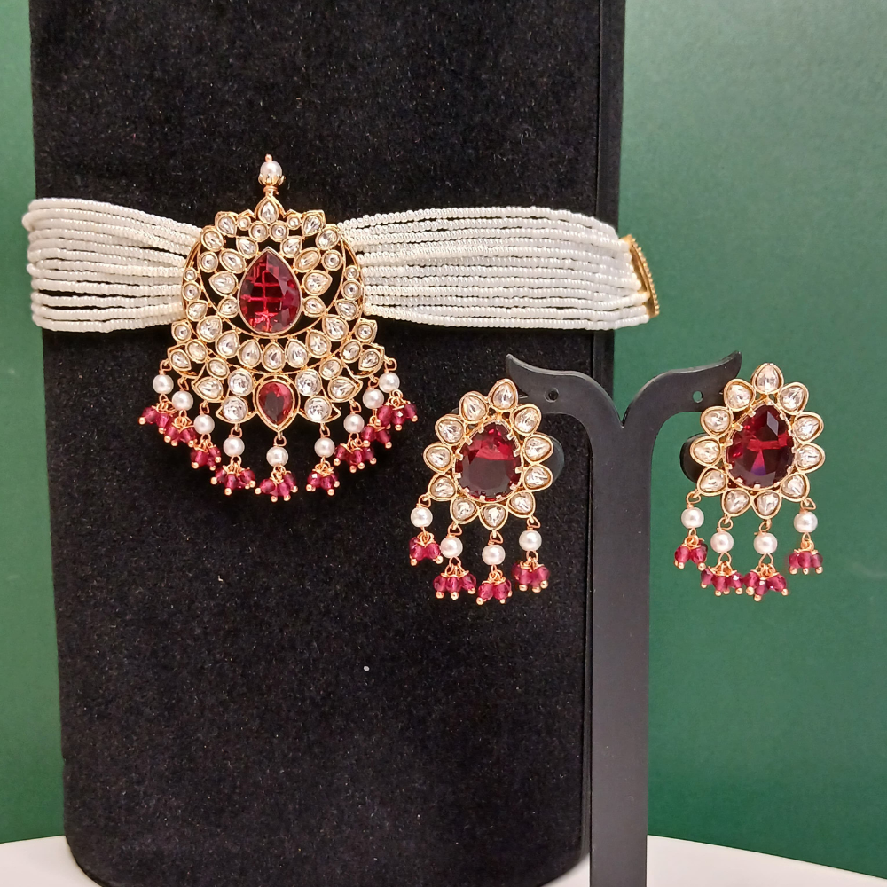 MG Rosy Royal Choker Necklace set