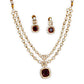 Ruby Layered Lush Kemp Jewelry Necklace Set