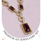 Royal Maroon Elegance Necklace Set