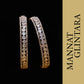 Gleaming Empress Rose Gold American Diamond Bangles