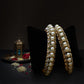 Premium Traditional Polki Pearl Splendor Bangles