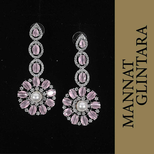 MG Maria Pink Dropplet Earrings