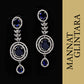 2 Layered Sapphire Shine Necklace Set