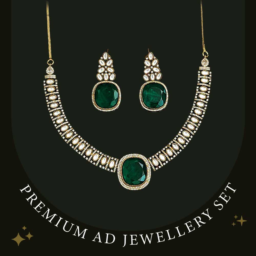 MG Victorian Emerald Necklace Set