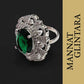 Gem Glow Green Emerald CZ Designer Ring