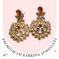 Royal Ruby Chandbalis Earrings