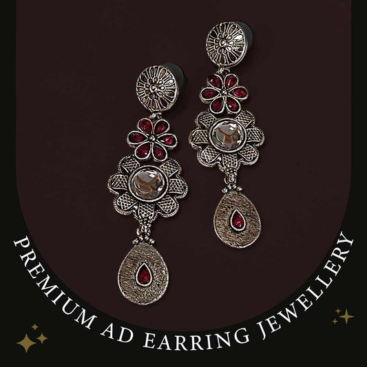 MG Aashmi Oxidised Bloom Earring