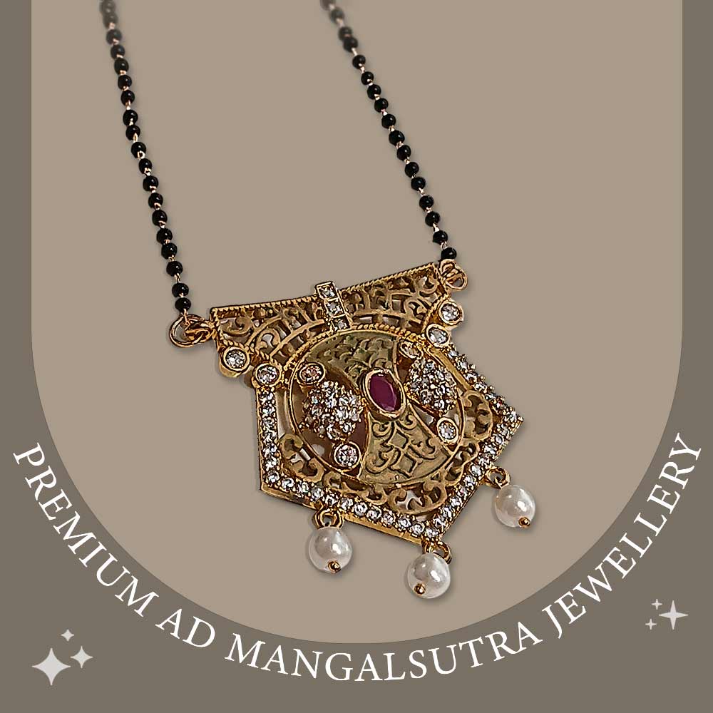 MG Lesha Matte Gold Mangalsutra