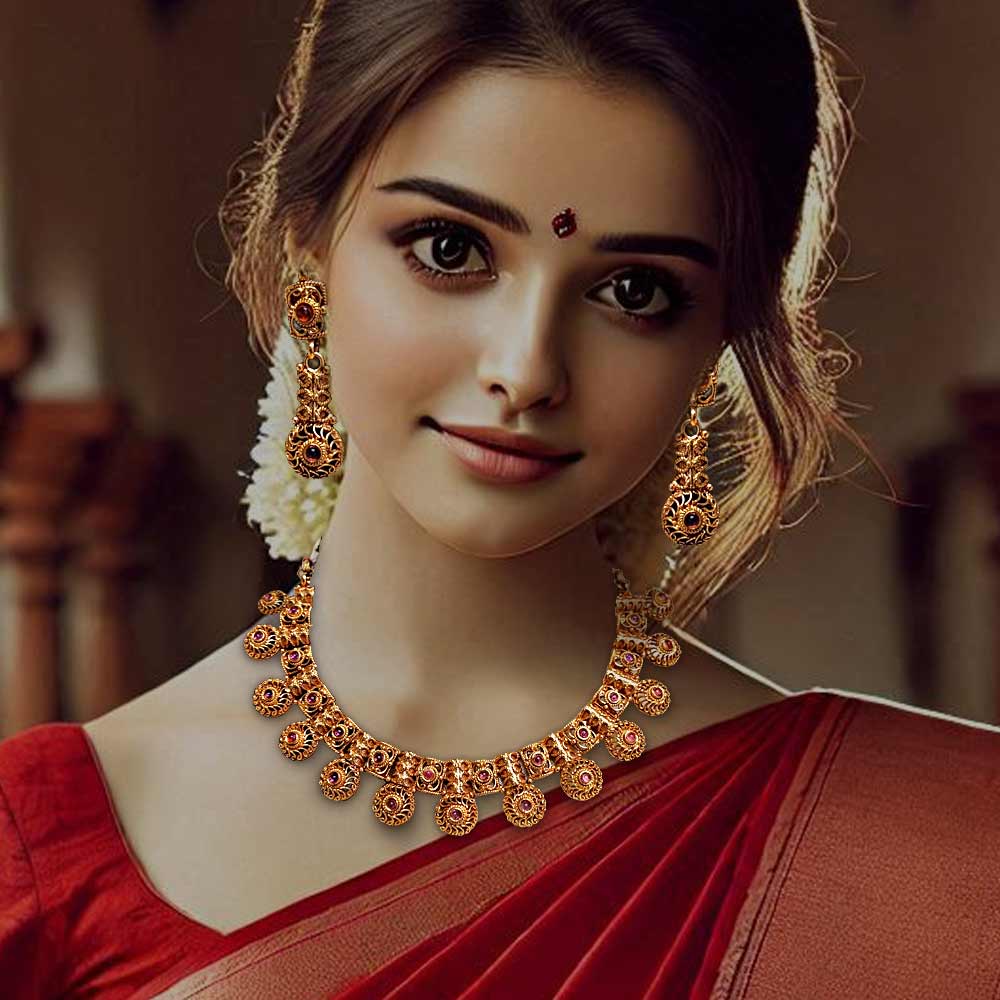 MG Royal Rajashtani Jadau Necklace Set