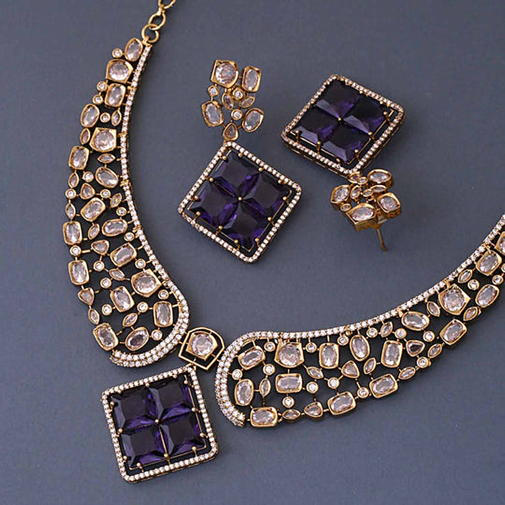 Purple Twilight Glamour Necklace