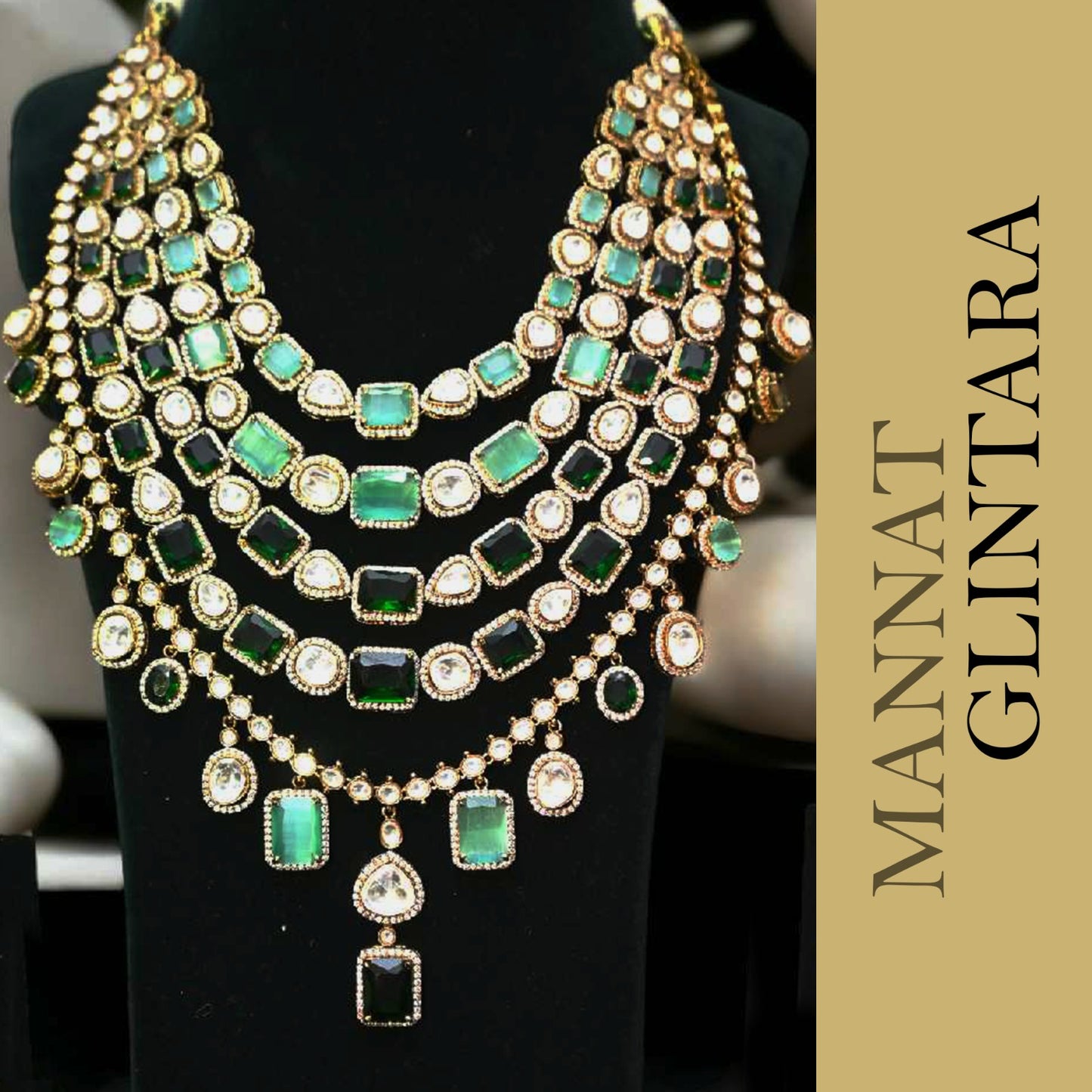 Parineeti Bridal Layered Wedding Necklace Set