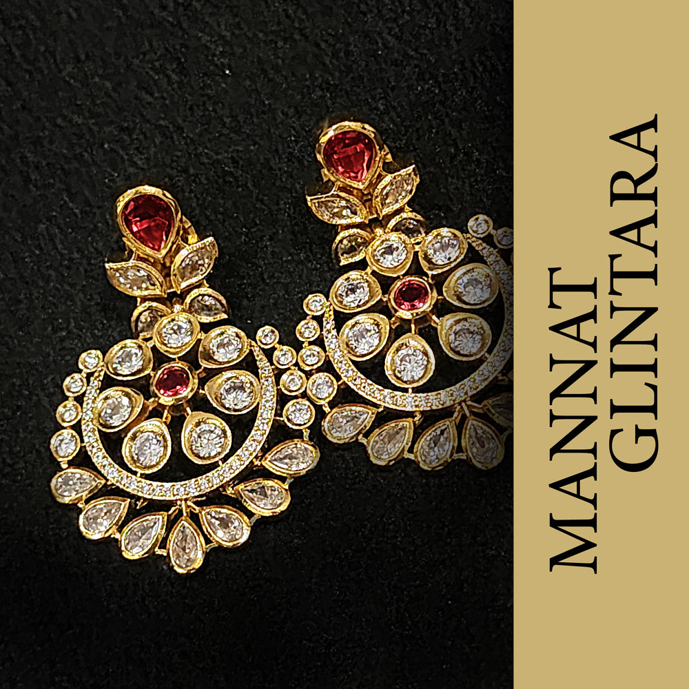 Royal Ruby Chandbalis Earrings