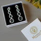 Emerald Quartet Premium AD Earrings