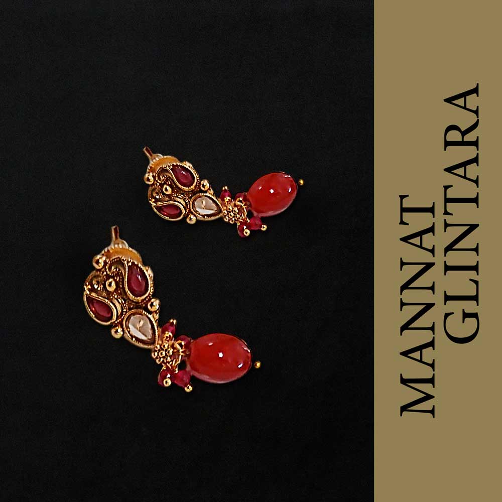 MG Ruby Drop Necklace Set