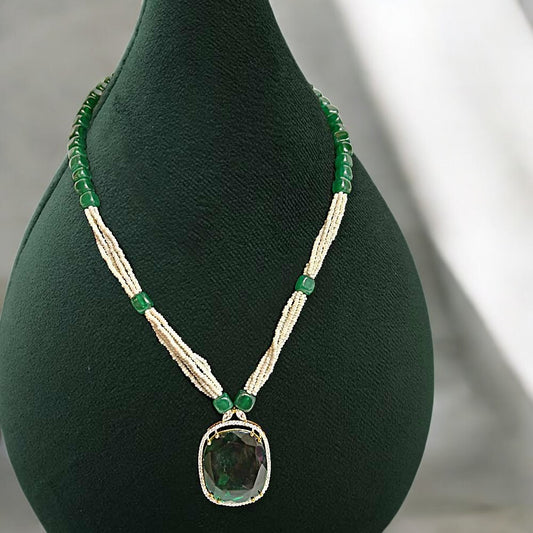 MG Eternal Emerald Bliss Necklace Set