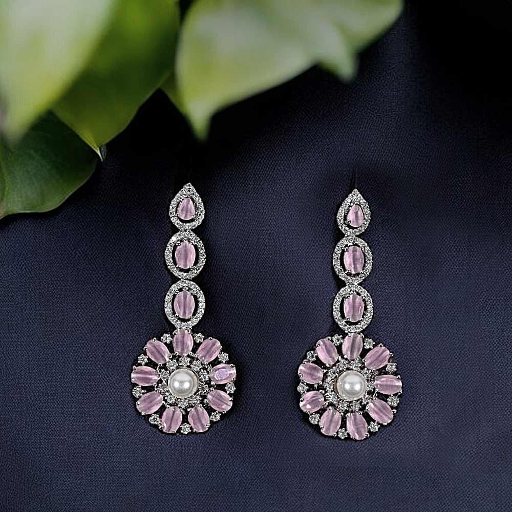 MG Maria Pink Dropplet Earrings