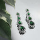 Emerald Quartet Premium AD Earrings