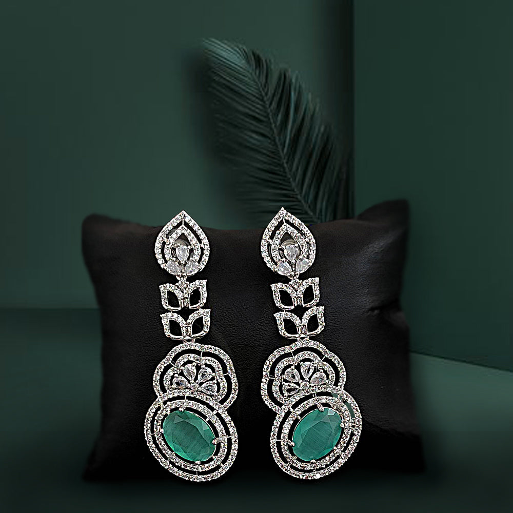 Mint Leaf Elegance Earrings