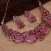 Pink Blossom Necklace Set