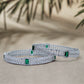 Emerald Essence Premium AD Stone Bangles