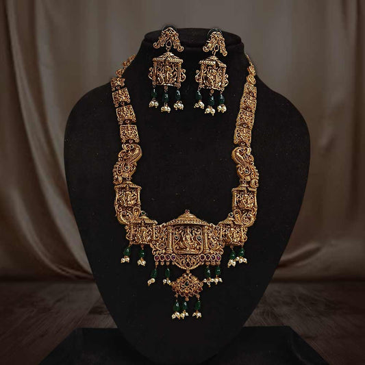 Premium Antique Laxmi Haram Set