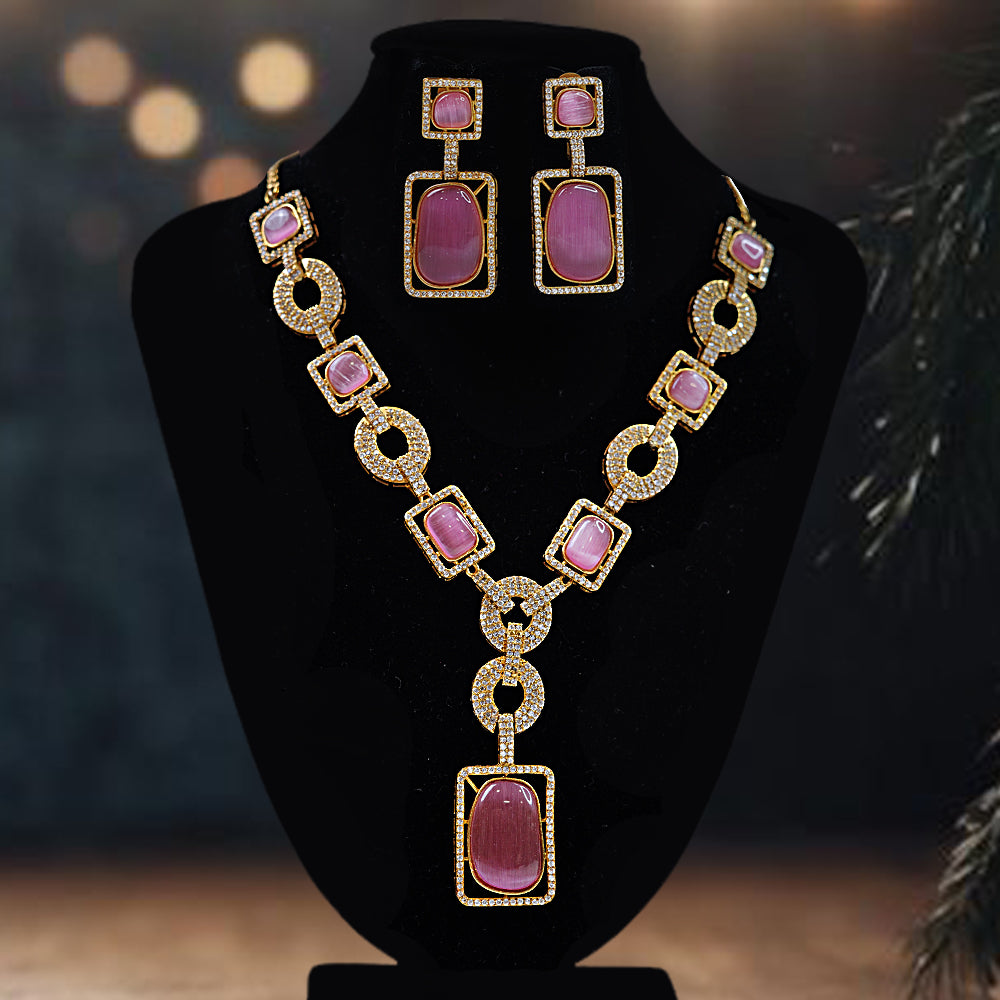 Pink Diamond Dream Necklace Set