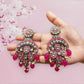 Kundan Lotus Dangler Earrings