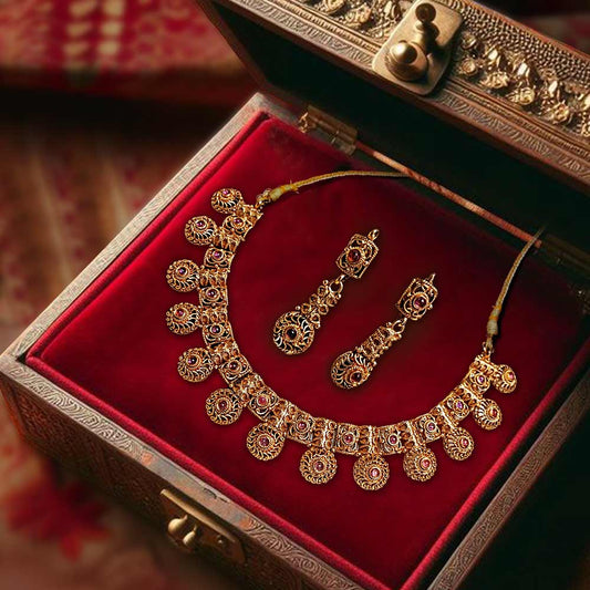 MG Royal Rajashtani Jadau Necklace Set