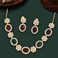 Ruby Green Multi Color Kundan Necklace Set