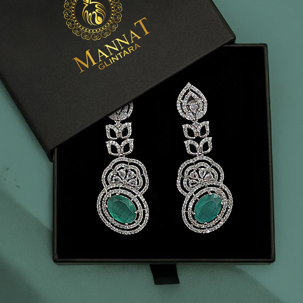 Mint Leaf Elegance Earrings