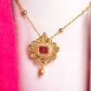 MG Golden Ruby Pendant Set