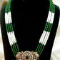 MG Vanisha Green Beaded Victorian long Haram Set