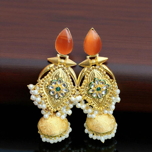 Meherbaan Jhumka Kashmiri Earrings