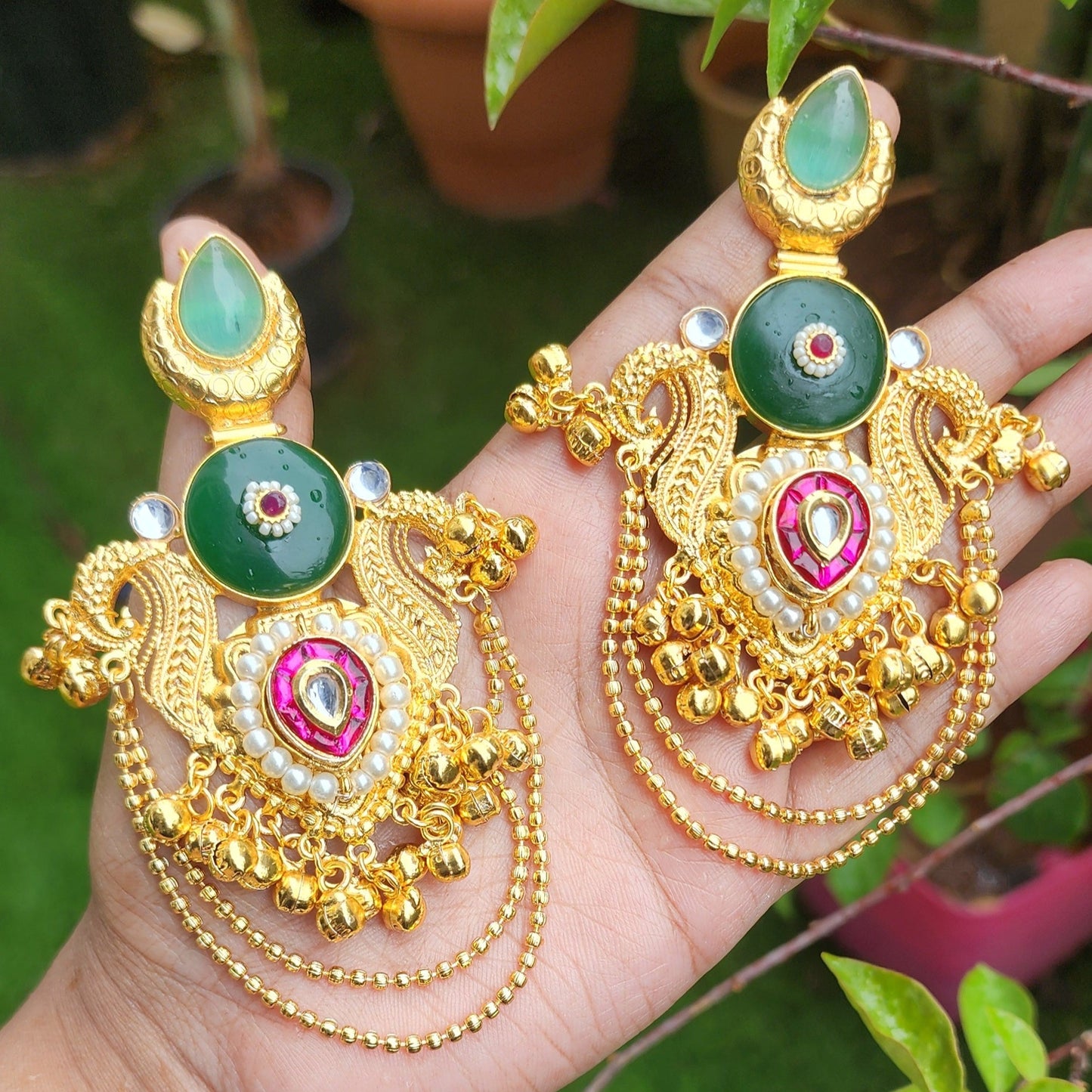 Noor-e-Jheel Kasmiri earrings