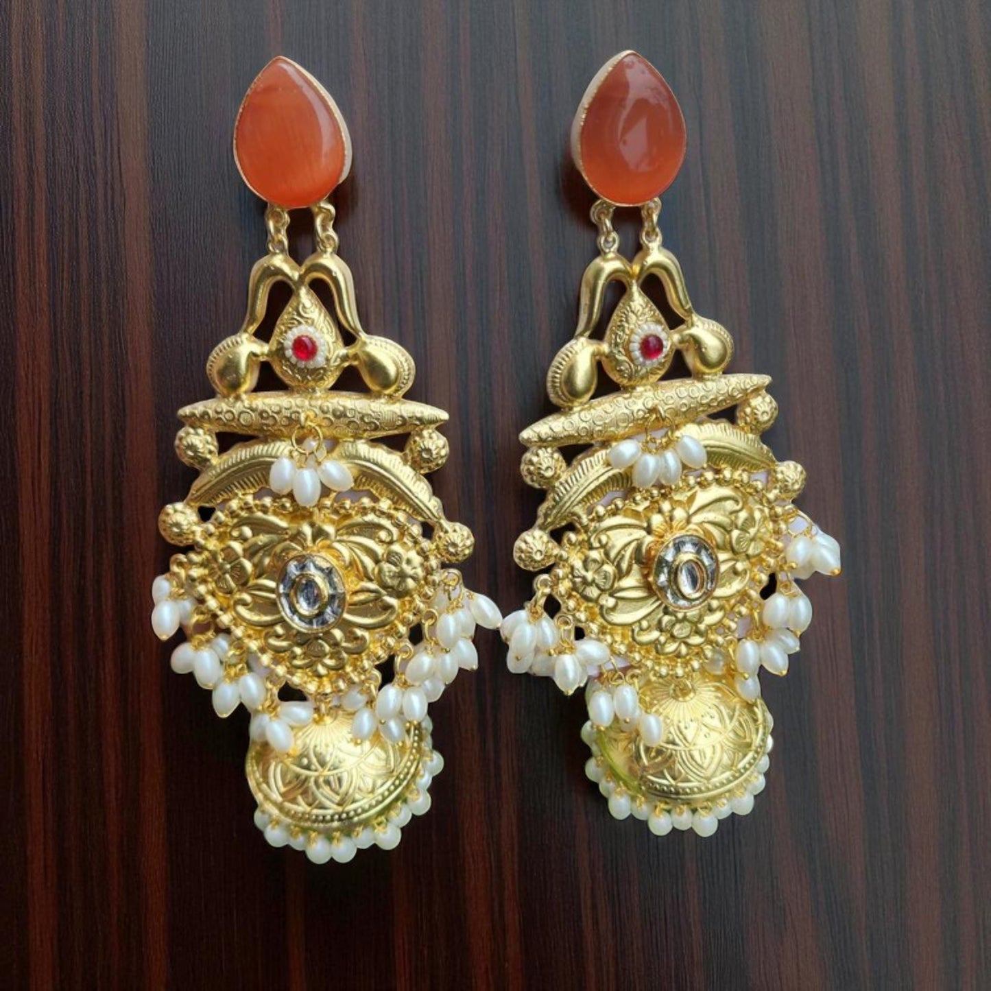 Amber Trails Kashmiri Jhumkas