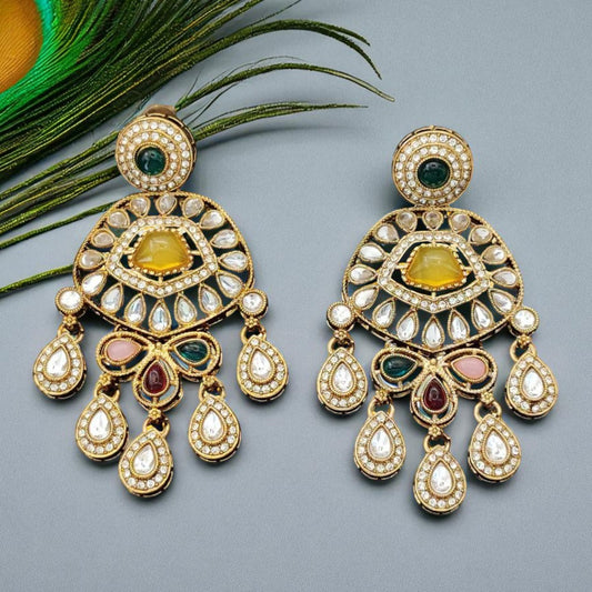 Heritage Glow Kundan Earrings