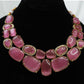 Pink Blossom Necklace Set