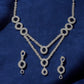 2 Layered Sapphire Shine Necklace Set