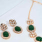 Shanaya Emerald Green Polki Designer Set