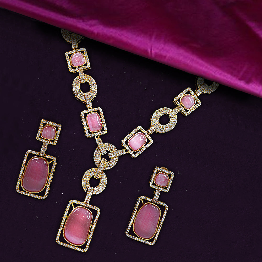 Pink Diamond Dream Necklace Set